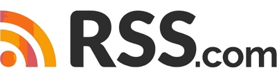 RSS.com logo with the word RSS.com and an orange gradient