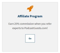Box with a picture of a rocket ship and the words "Affiliate Program"